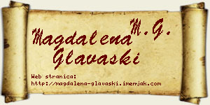 Magdalena Glavaški vizit kartica